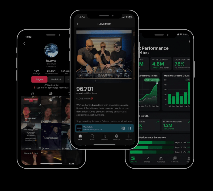 ATEM Musik Marketing Spotify Handy