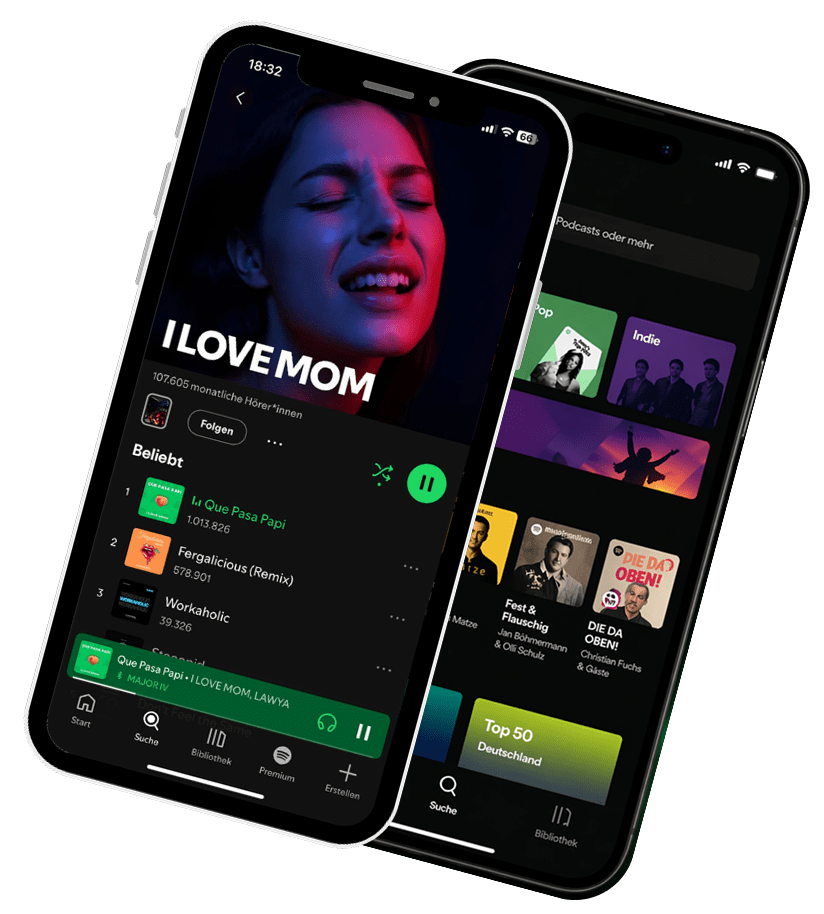 ATEM Musik Marketing Spotify Handy